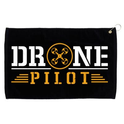 Drone Pilot Funny Quadrotor Drone Pilot Drones Gift Grommeted Golf Towel