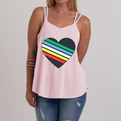 Disability Pride Flag July Disabled Pride Month Awareness Women's Strappy Tank