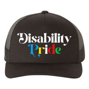 Disability Pride Flag July Disabled Pride Month Awareness Yupoong Adult 5-Panel Trucker Hat