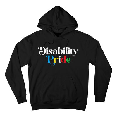 Disability Pride Flag July Disabled Pride Month Awareness Hoodie