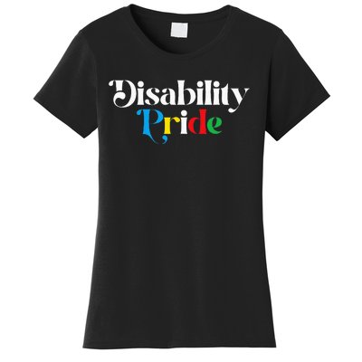 Disability Pride Flag July Disabled Pride Month Awareness Women's T-Shirt