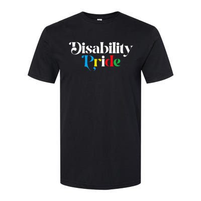 Disability Pride Flag July Disabled Pride Month Awareness Softstyle® CVC T-Shirt