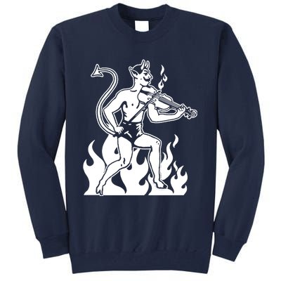 Devil Playing Fiddle Tall Sweatshirt