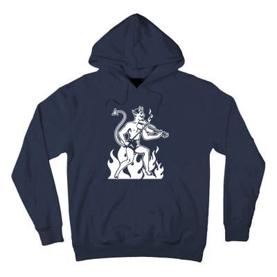 Devil Playing Fiddle Tall Hoodie