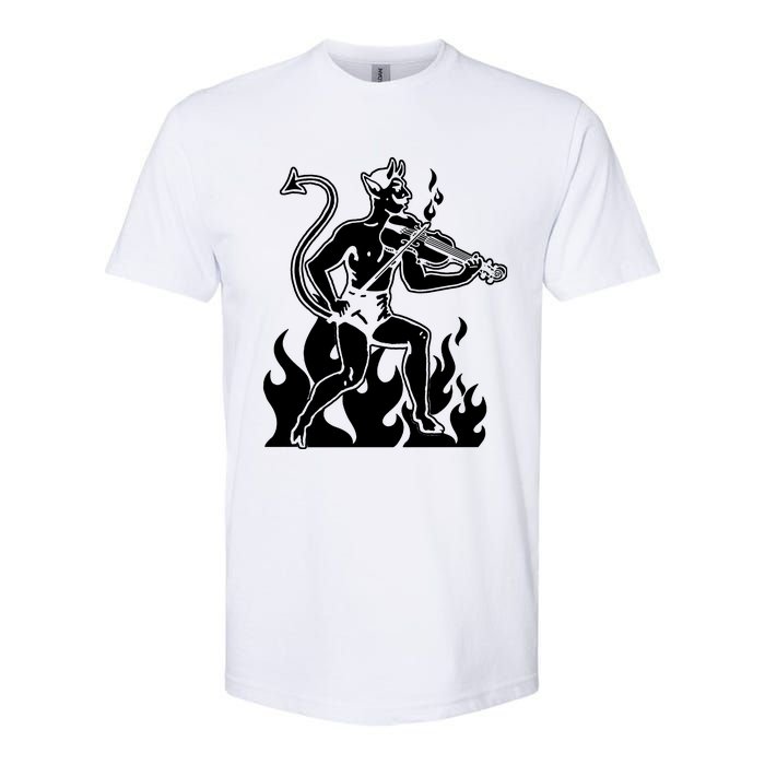 Devil Playing Fiddle Softstyle CVC T-Shirt