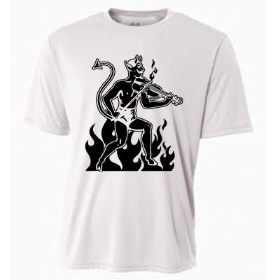 Devil Playing Fiddle Cooling Performance Crew T-Shirt