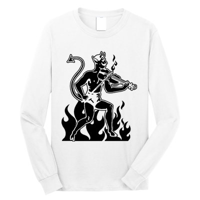 Devil Playing Fiddle Long Sleeve Shirt