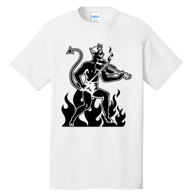 Devil Playing Fiddle Tall T-Shirt