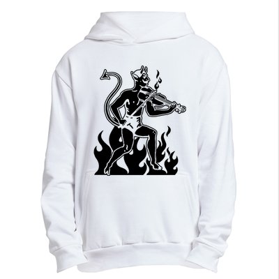 Devil Playing Fiddle Urban Pullover Hoodie