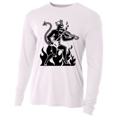 Devil Playing Fiddle Cooling Performance Long Sleeve Crew