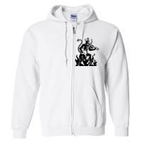 Devil Playing Fiddle Full Zip Hoodie