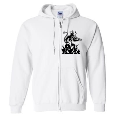 Devil Playing Fiddle Full Zip Hoodie