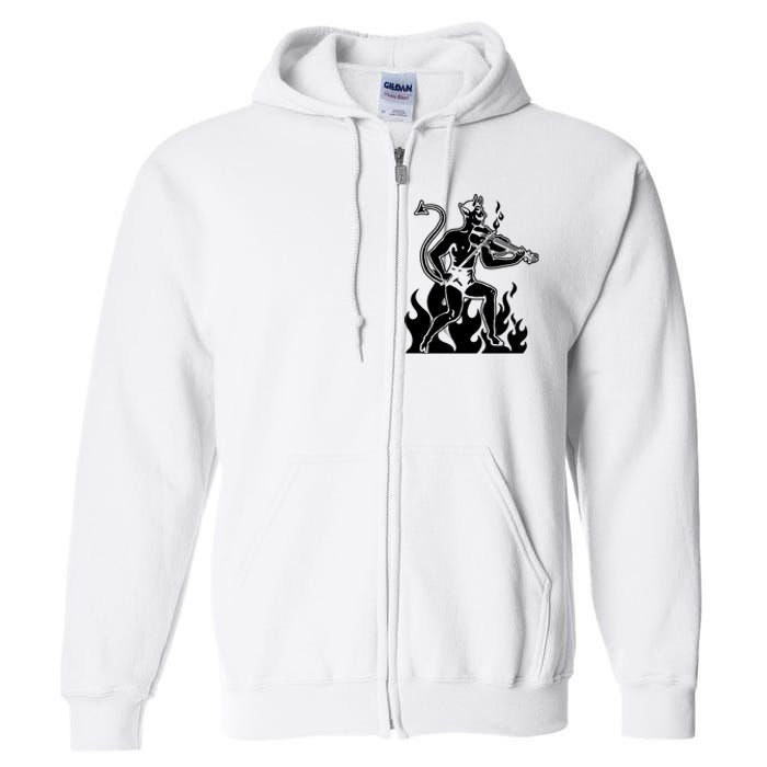 Devil Playing Fiddle Full Zip Hoodie