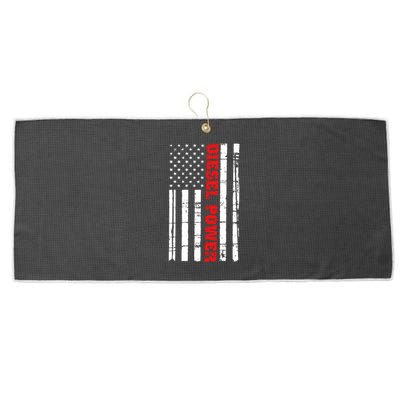 Diesel Power Flag Gift Truck Turbo Brothers Mechanic Large Microfiber Waffle Golf Towel