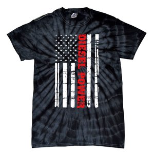 Diesel Power Flag Gift Truck Turbo Brothers Mechanic Tie-Dye T-Shirt