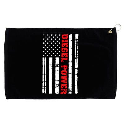 Diesel Power Flag Gift Truck Turbo Brothers Mechanic Grommeted Golf Towel