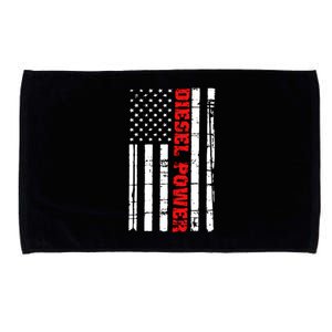 Diesel Power Flag Gift Truck Turbo Brothers Mechanic Microfiber Hand Towel