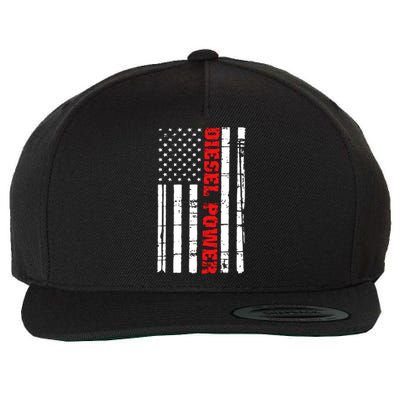 Diesel Power Flag Gift Truck Turbo Brothers Mechanic Wool Snapback Cap