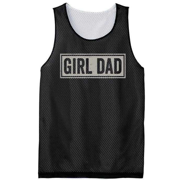 Dad Proud Father of Fathers Day Vintage Mesh Reversible Basketball Jersey Tank