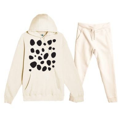 Dalmatian Pattern For Dalmatian Lover Dalmatian Print Premium Hooded Sweatsuit Set