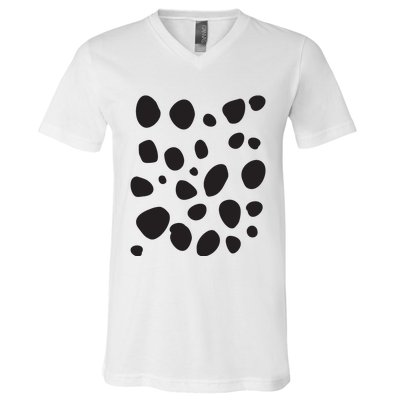 Dalmatian Pattern For Dalmatian Lover Dalmatian Print V-Neck T-Shirt