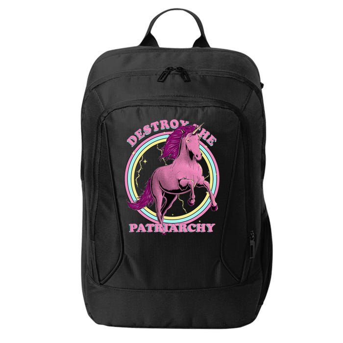 Destroy Patriarchy Feminism Unicorn Feminist Empowered City Backpack