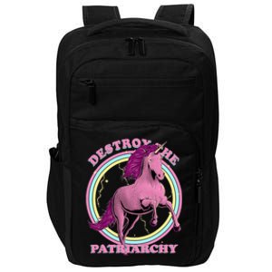 Destroy Patriarchy Feminism Unicorn Feminist Empowered Impact Tech Backpack