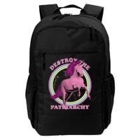 Destroy Patriarchy Feminism Unicorn Feminist Empowered Daily Commute Backpack