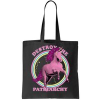 Destroy Patriarchy Feminism Unicorn Feminist Empowered Tote Bag