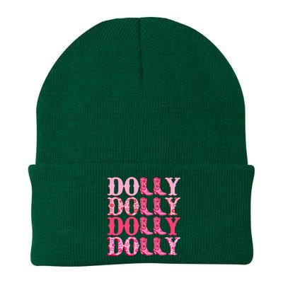 Dolly Personalize First Name Groovy Cowboy Boots Knit Cap Winter Beanie