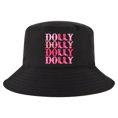 Dolly Personalize First Name Groovy Cowboy Boots Cool Comfort Performance Bucket Hat