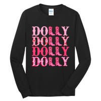 Dolly Personalize First Name Groovy Cowboy Boots Tall Long Sleeve T-Shirt