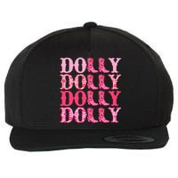 Dolly Personalize First Name Groovy Cowboy Boots Wool Snapback Cap