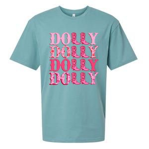 Dolly Personalize First Name Groovy Cowboy Boots Sueded Cloud Jersey T-Shirt