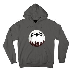 Drone Pilot Full Moon Funny FPV Drone Quadcopter Hoodie