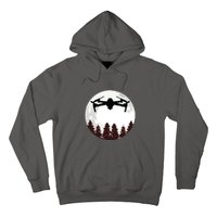 Drone Pilot Full Moon Funny FPV Drone Quadcopter Hoodie