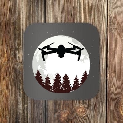 Drone Pilot Full Moon Funny FPV Drone Quadcopter Coaster