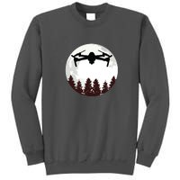 Drone Pilot Full Moon Funny FPV Drone Quadcopter Tall Sweatshirt