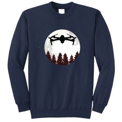 Drone Pilot Full Moon Funny FPV Drone Quadcopter Sweatshirt