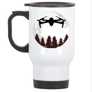 Drone Pilot Full Moon Funny FPV Drone Quadcopter Stainless Steel Travel Mug