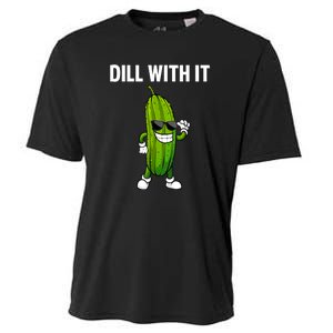 Dill Pickle Funny Cucumber Pickle Lover Gift Cooling Performance Crew T-Shirt