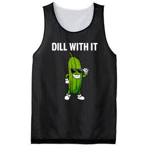 Dill Pickle Funny Cucumber Pickle Lover Gift Mesh Reversible Basketball Jersey Tank