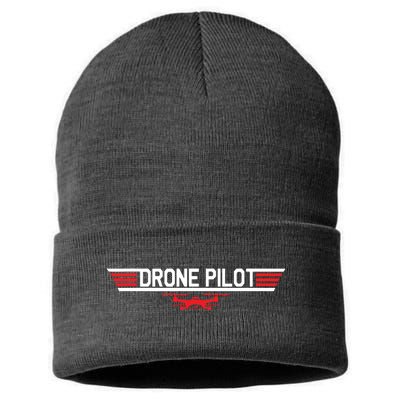 Drone Pilot Funny Quadcopter RC Flying Wings Gift Sustainable Knit Beanie