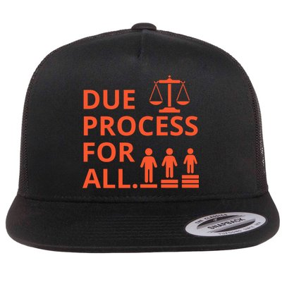 Due Process For All Flat Bill Trucker Hat