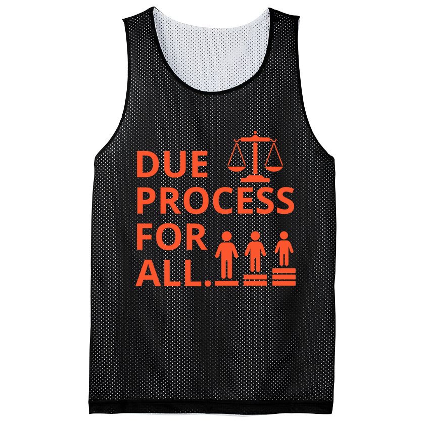 Due Process For All Mesh Reversible Basketball Jersey Tank