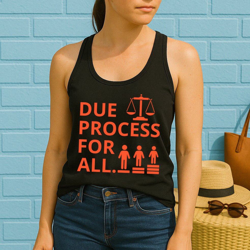 Due Process For All Womens Tank Top