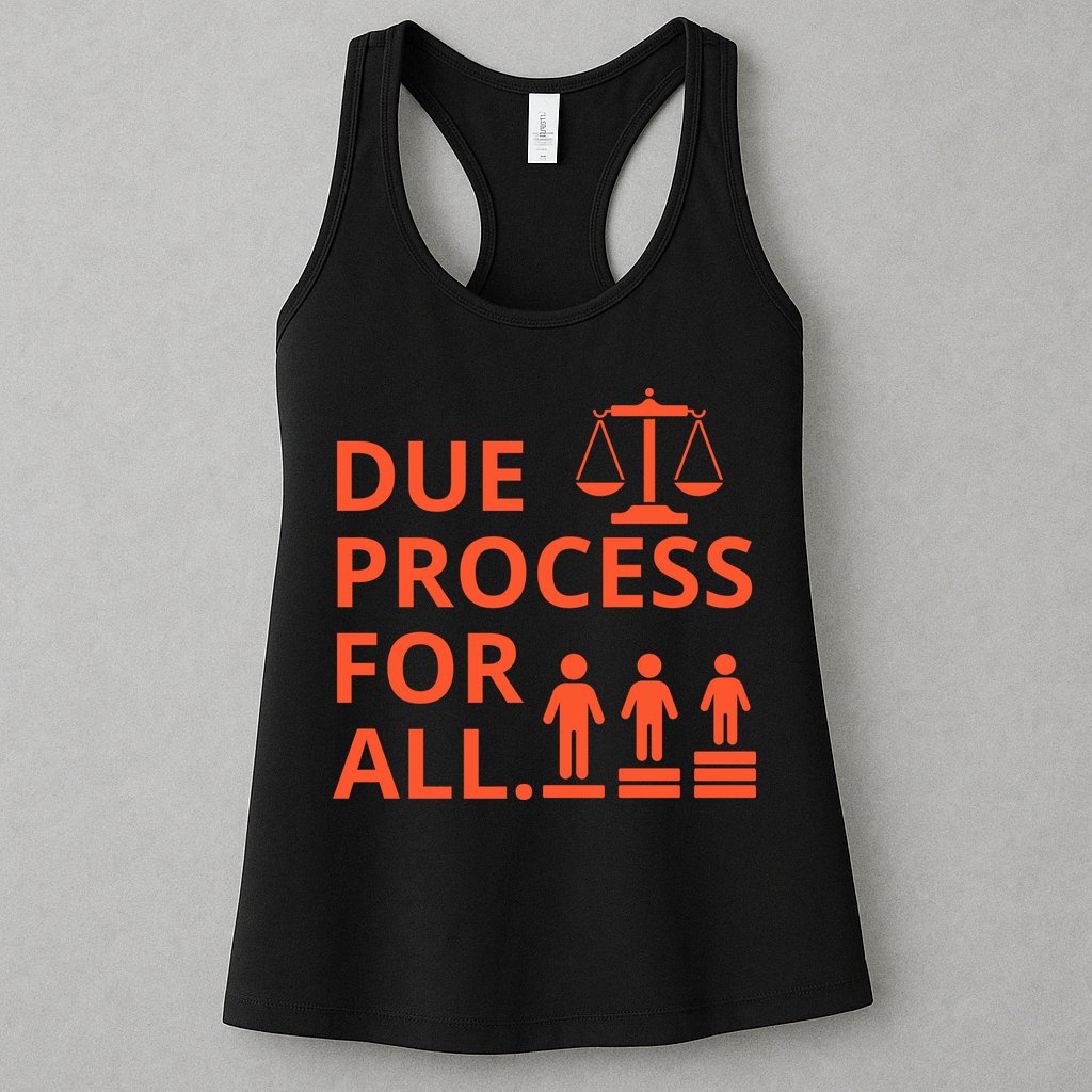 Due Process For All Womens Tank Top