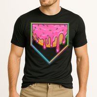 Dripping Pink Frosting Donut Baseball Diamond Home Plate Performance Shirt