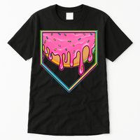 Dripping Pink Frosting Donut Baseball Diamond Home Plate Tall T-Shirt
