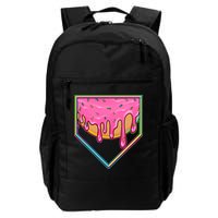 Dripping Pink Frosting Donut Baseball Diamond Home Plate Backpack